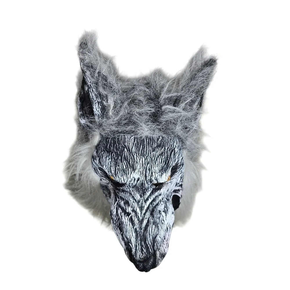 Halloween Werewolf Mask Adult Full Head Large Scary Realistic Costume Latex Read